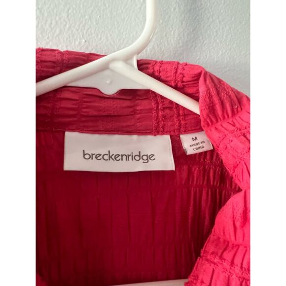 Breckenridge Jacket Women’s Medium Pink Textured Full Zip Coastal Grandma - Picture 2 of 7